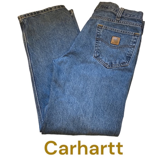 Carhartt Other - CARHARTT Traditional Fit Men’s Straight Leg Blue Jeans Size 34x32